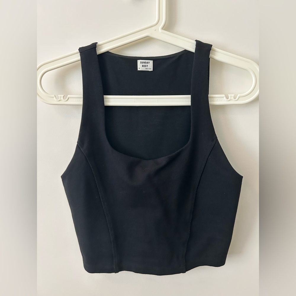 Sunday Best Black Jagger Tank Top